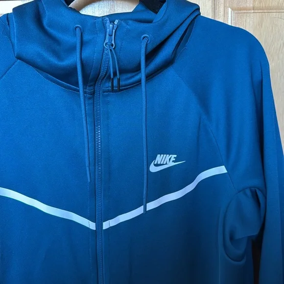 Blue Nike Tech Zip Up Jacket - Picture 2 of 6